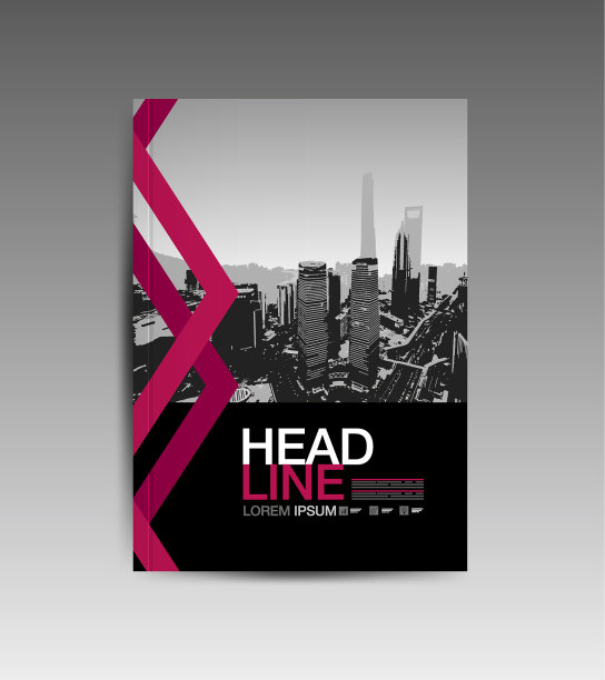 封面书模板排版设计年报图片下载