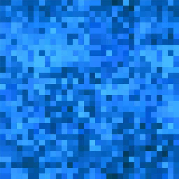 抽象方形马赛克背景在蓝色主题图片下载
