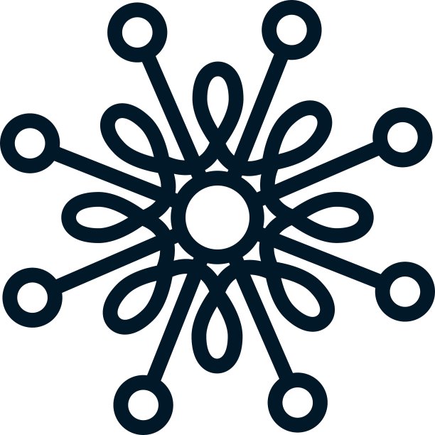 雪花形状图标图片下载