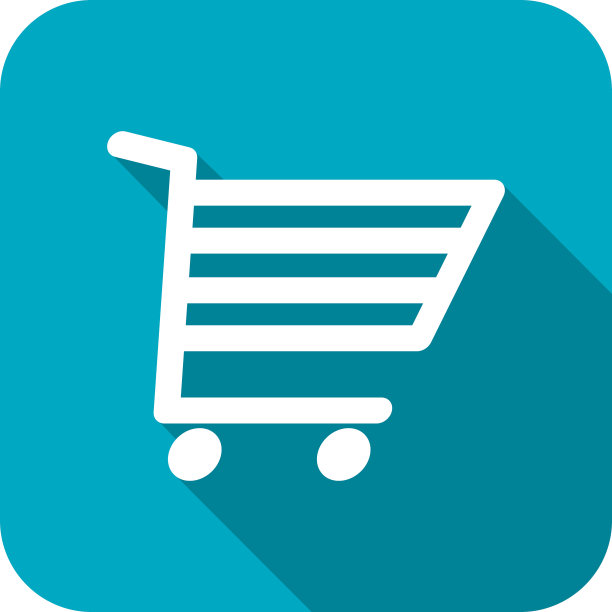 购物车图标与长影子图片下载