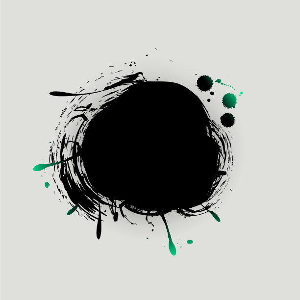 水彩垃圾彩色横幅背景图片下载