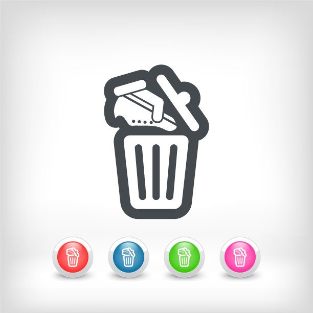 鞋子放在垃圾桶上图片下载