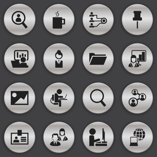 一组16可编辑的局图标包括符号图片下载