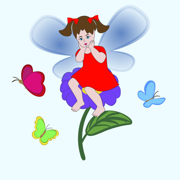 小仙女的女孩图片下载