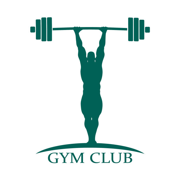 健美运动员剪影摆姿势图片下载