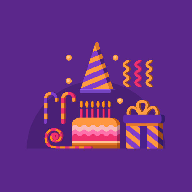 生日快乐的横幅图片下载