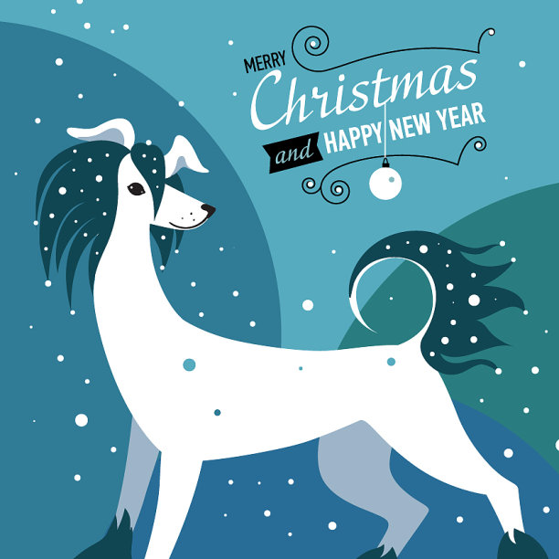 2018年春节快乐金狗卡图片下载