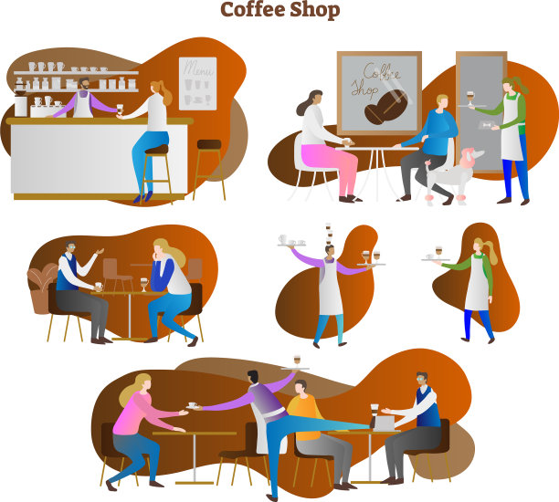 咖啡店场景收集图片下载