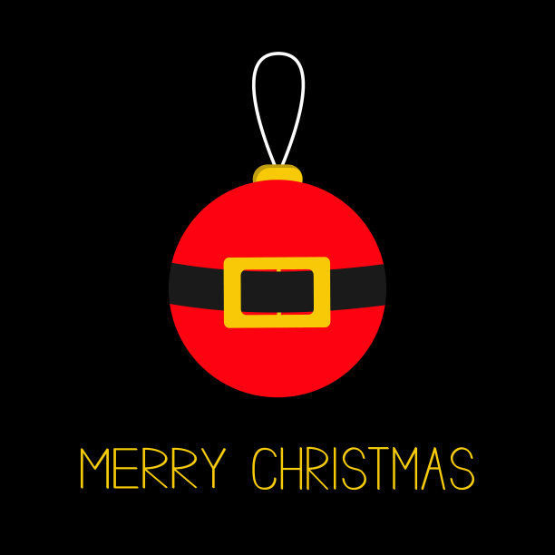 圣诞快乐球玩具挂圣诞树装饰图片下载