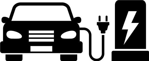 电动汽车充电站平面图标图片下载