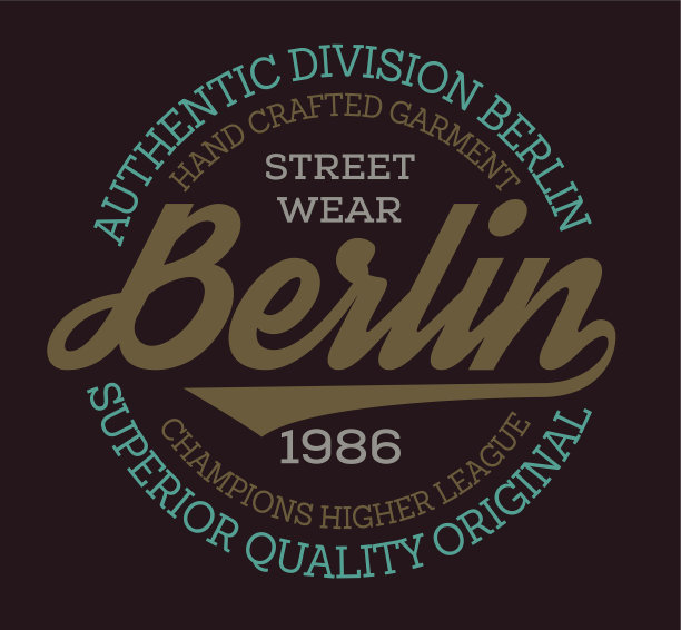 柏林运动t恤设计图片下载
