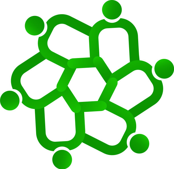 绿色团队人标志标志图片下载