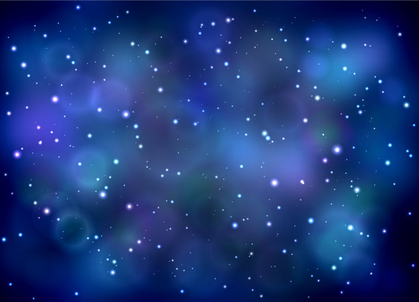 明亮的空间背景与星云图片下载