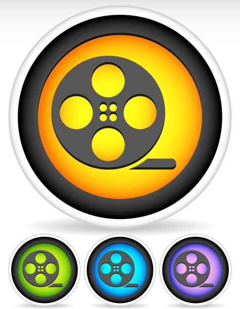 图标与胶卷符号图片下载