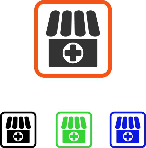 药店框架图标图片下载