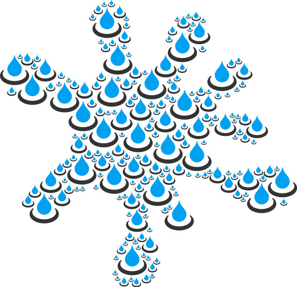 溅射组成的drop ripple图标图片下载