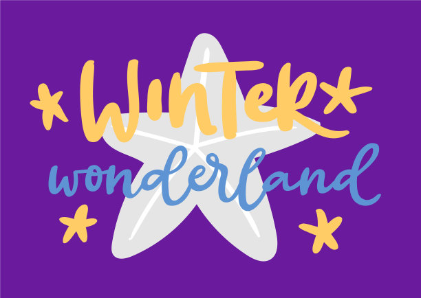 冬季你好标志徽章文字字母图片下载