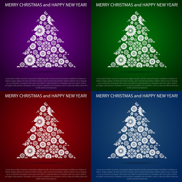 圣诞及新年贺卡图片下载