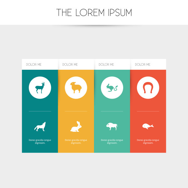 一组8可编辑的动物园图标包括这样的符号图片下载