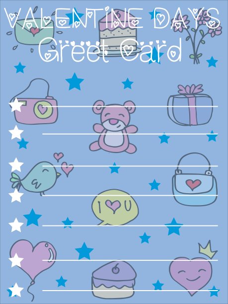 情人节主题卡片的艺术图片下载