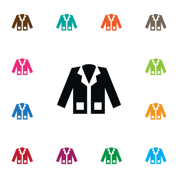 孤立外套图标外套元素可以图片下载