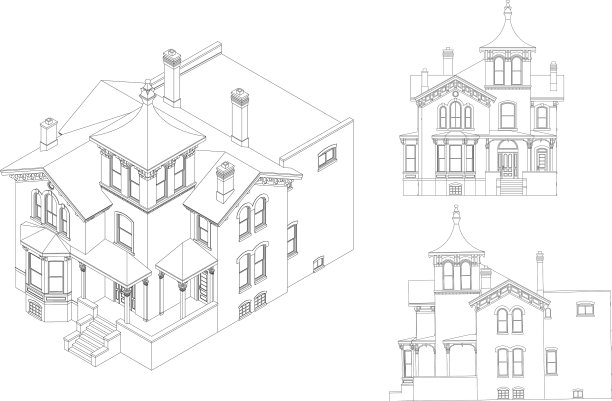 维多利亚风格的老房子图片下载
