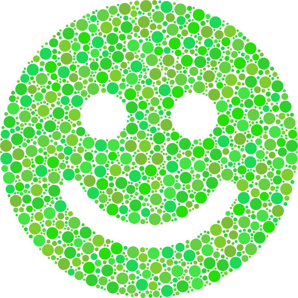 高兴的微笑组成点图片下载