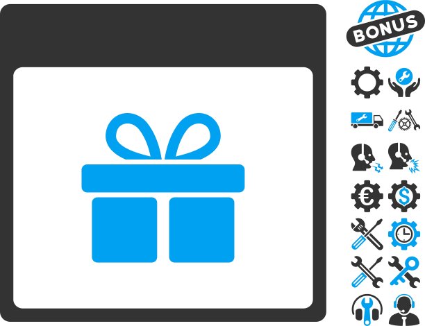 现在盒日历页图标与奖金图片下载