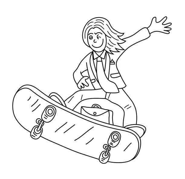 商人线艺术卡通图片下载