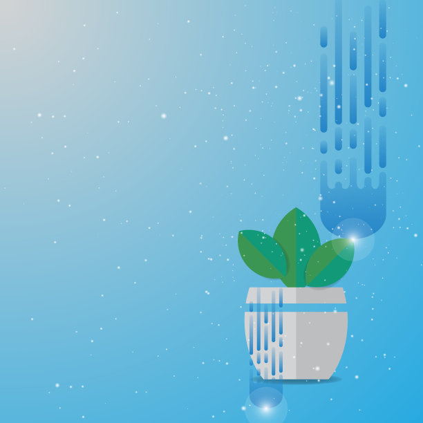 绿叶植物盆栽抽象背景图片下载