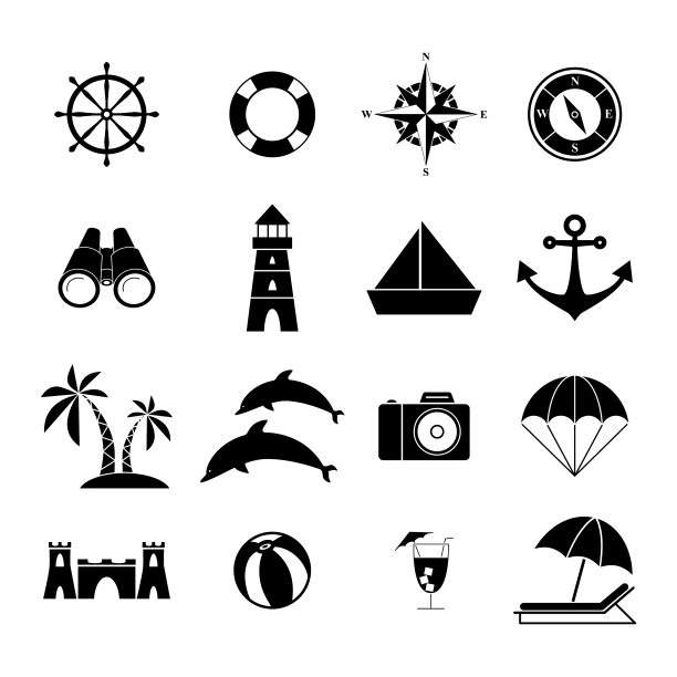 一套暑假图标图片下载