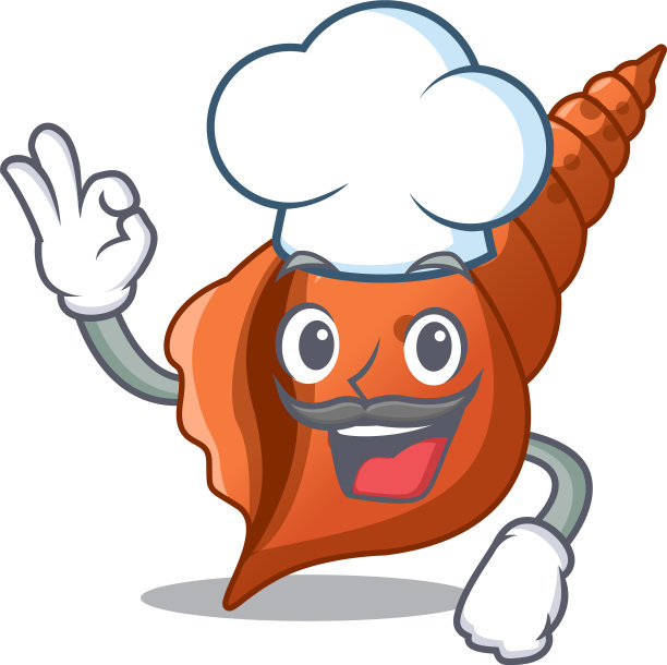 厨师长壳卡通人物图片下载