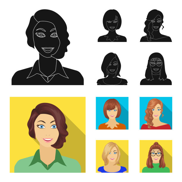 一个女人的外貌用头发做了脸图片下载