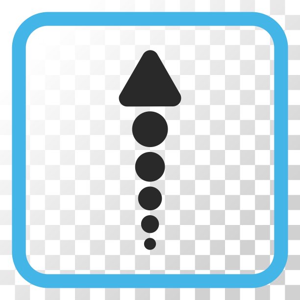 箭头向上图标在一个框架图片下载