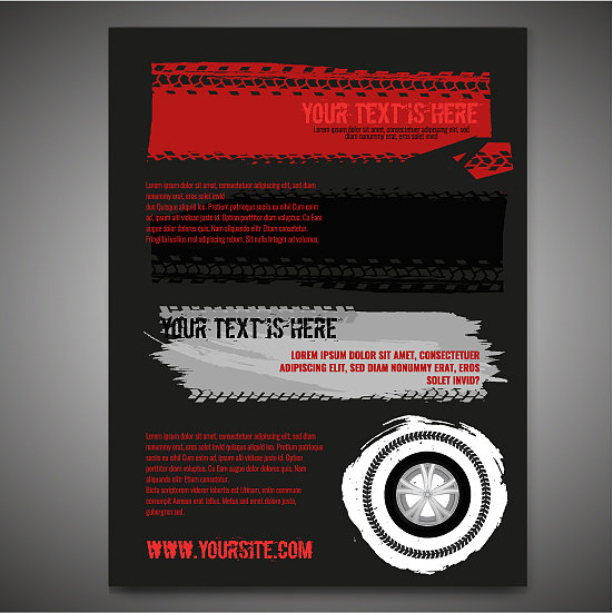 汽车轮胎传单图片下载