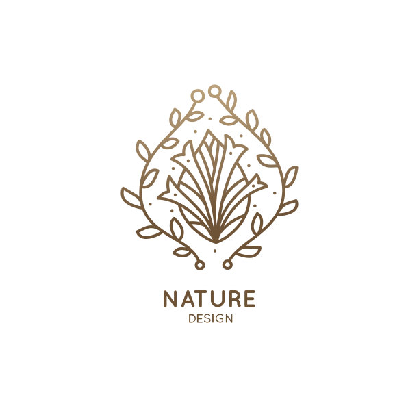 热带植物的标志图片下载