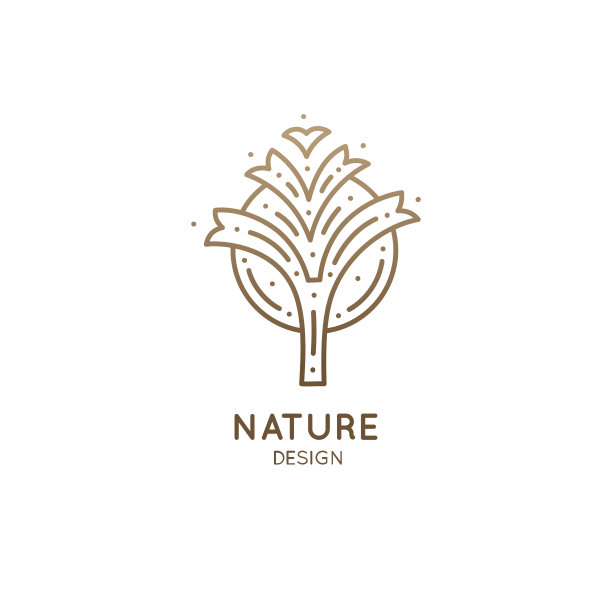 热带植物的标志图片下载