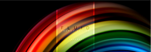 流体颜色抽象背景彩色海报图片下载