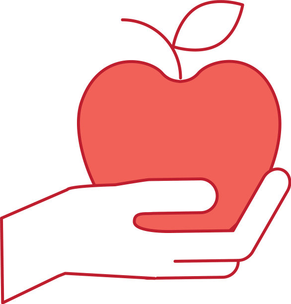 手捧苹果鲜果店市场图片下载