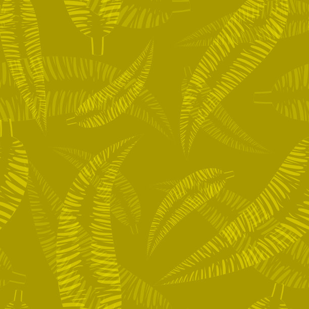 黄色和橙色的羽毛和叶子的图案图片下载