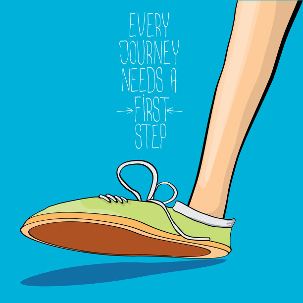 时髦的运动鞋与动机引用图片下载