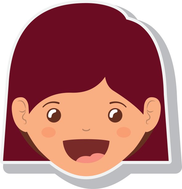 女孩的卡通设计图片下载