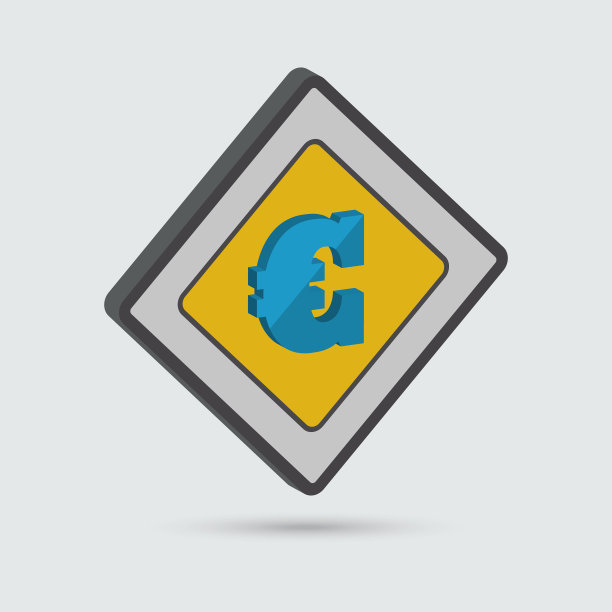 等距欧元标志图片下载