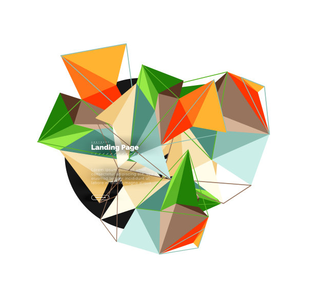 三维三角形抽象背景多边形图片下载