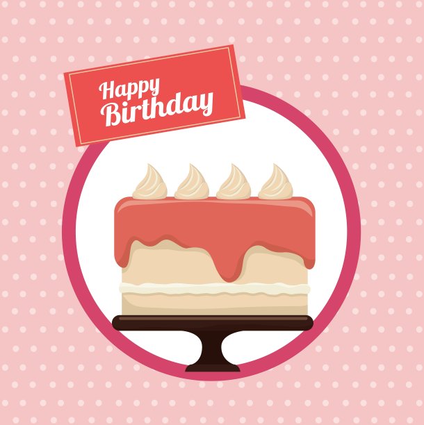 快乐的生日蛋糕图片下载