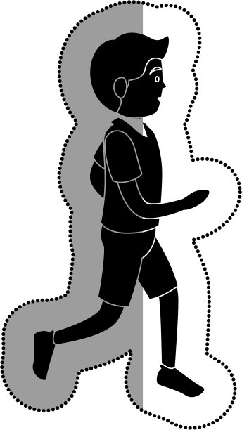 男人运动员跑步的化身图片下载