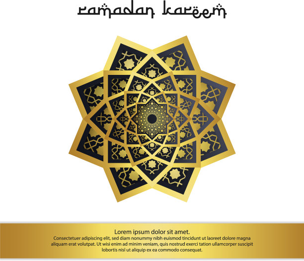 抽象曼陀罗装饰图案元素设计图片下载