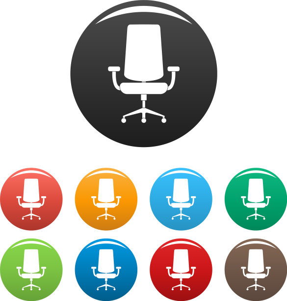 新的扶手椅图标设置颜色图片下载