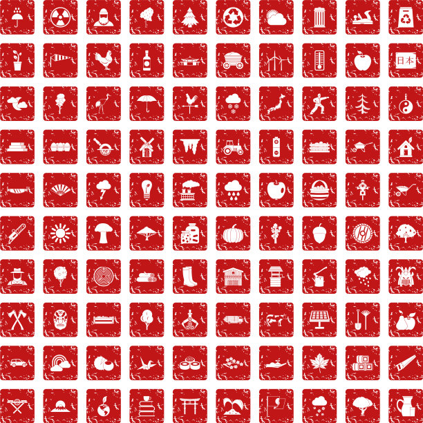 100树图标设置垃圾红色图片下载