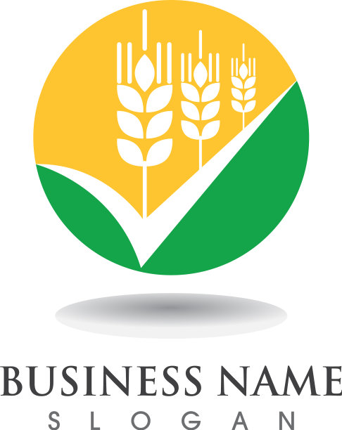 小麦标志和标志模板图标设计图片下载